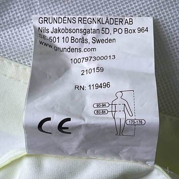 Grundens Men's Neptune 319 Fishing Jacket Waterproof Hi-Viz Yellow Rain Coat Sm - Picture 16 of 16